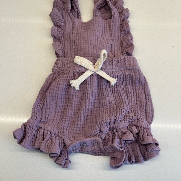 Baby Girl Outfit Bundle 3M | 4 Spring Sets Dresses Romper Shorts - Picture 4 of 5